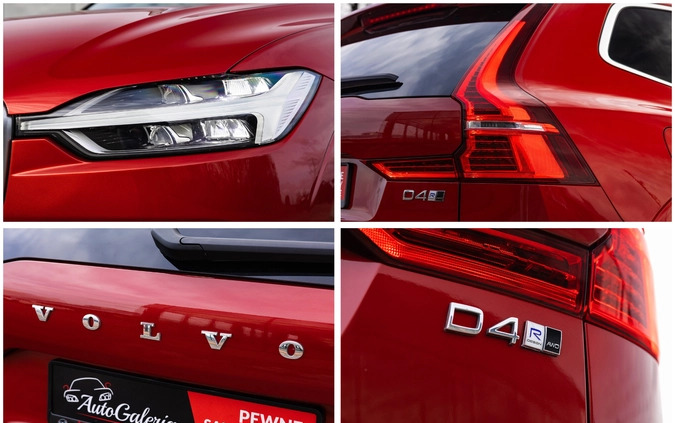 Volvo XC 60 cena 125900 przebieg: 133628, rok produkcji 2018 z Recz małe 781